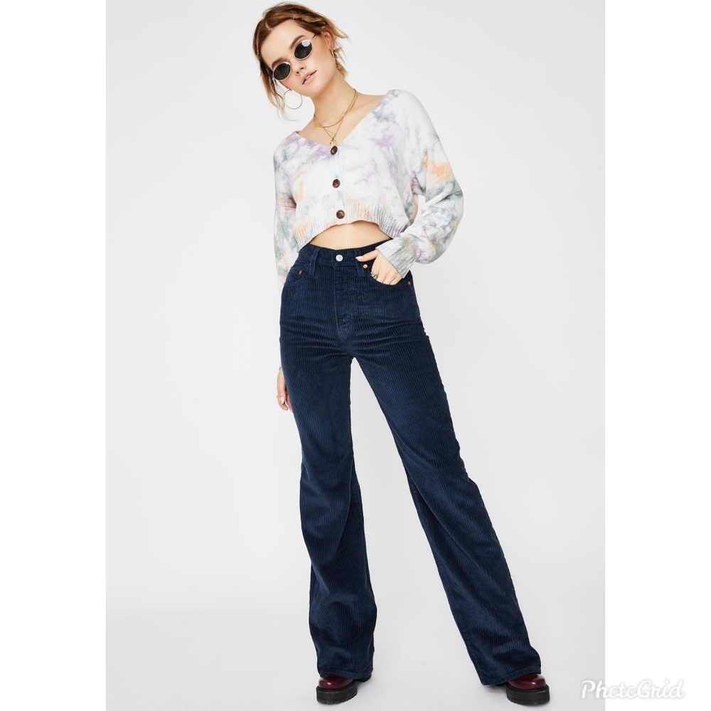 Levis Ribcage Wide Leg Corduroy Pants
